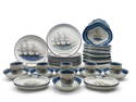 35 Pcs of Mottahedeh Maritime Porcelain