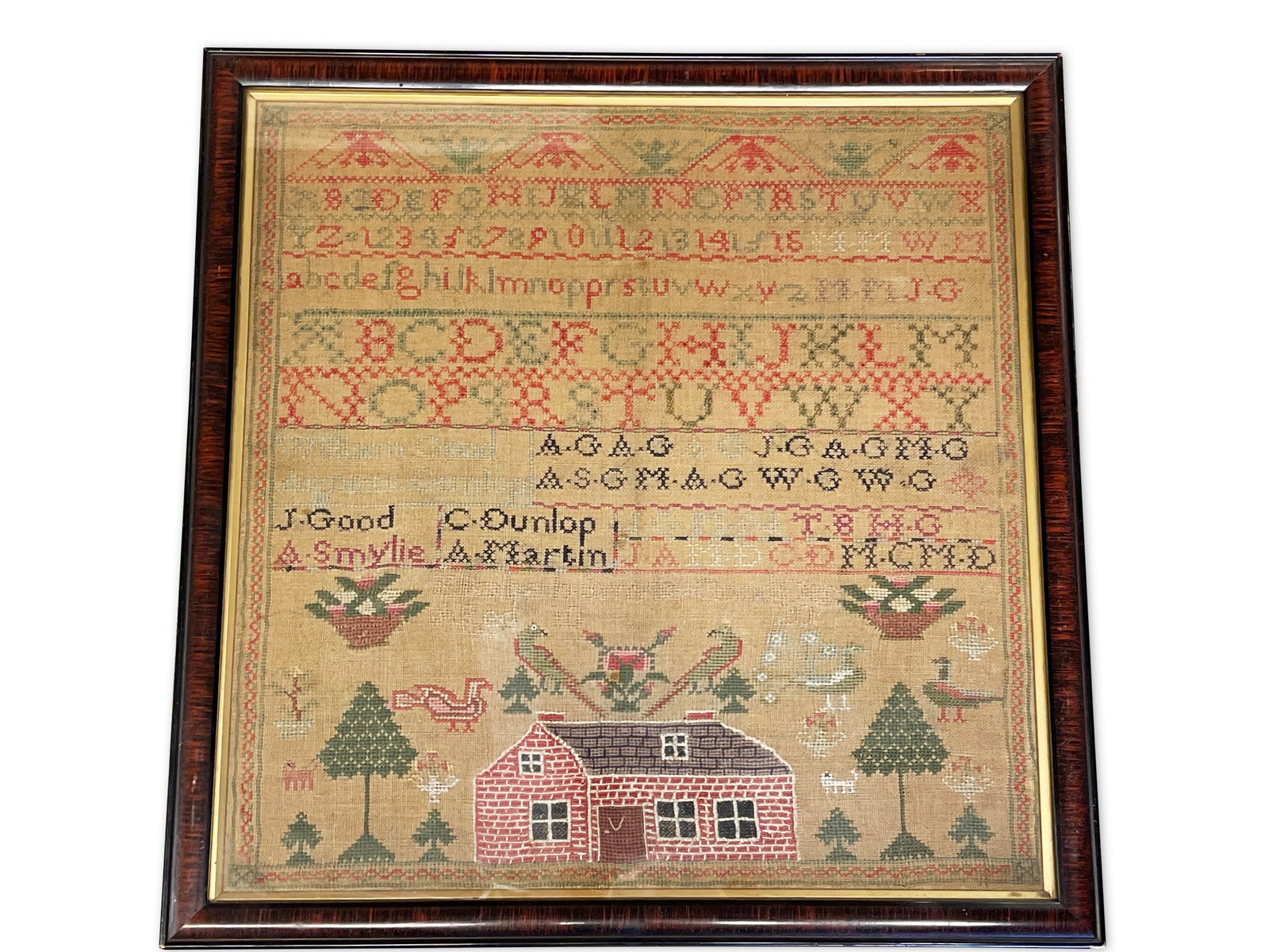 19th C. Needlework Sampler (1 of 6)