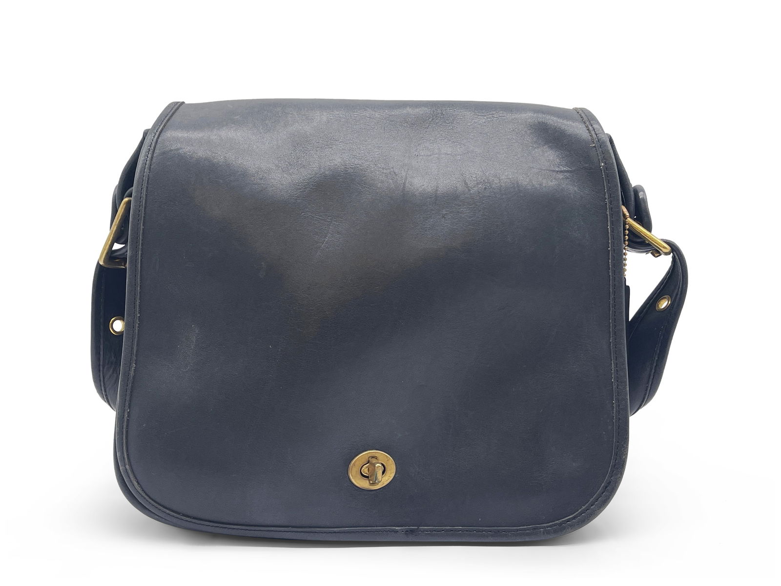 Coach Black Leather Stewardess Bag (1 of 6)