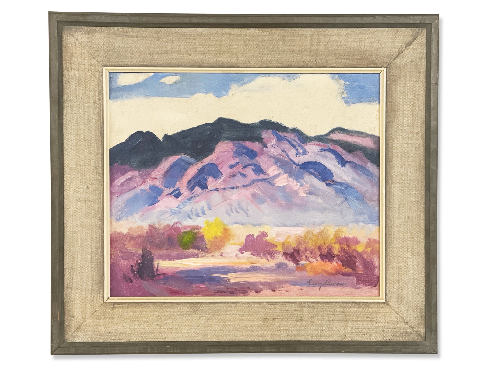 George Barker. Oil/Board: Tucson Afternoon (1 of 4)