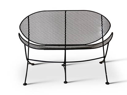 Maurizio Tempestini Orange Slice Patio Settee: A midcentury modern Maurizio Tempestini wrought iron orange slice patio settee. 28in tall x 42in wide x 22 in deep. | Philadelphia Metro area delivery, NYC curbside delivery, and international third-p