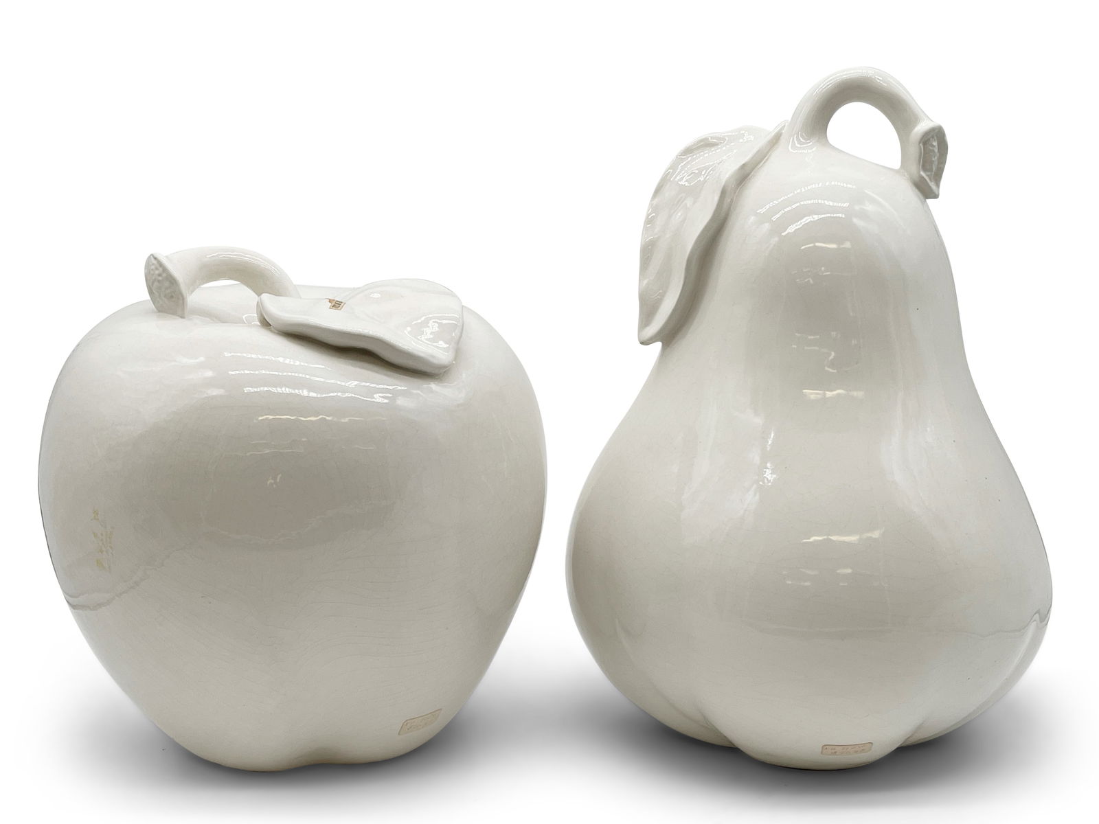 Two Monumental Italian Ceramic Fruits (1 of 9)