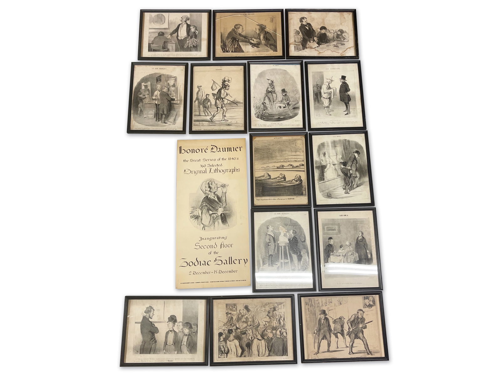 14 Honore Daumier Lithographs and Poster (1 of 5)