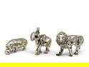 Three .925 Silver Animal Figures