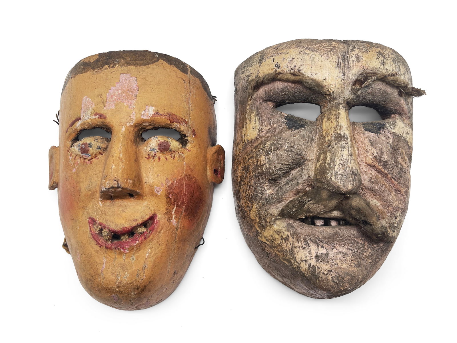 Two 19th C. Guatemalan Wooden Masks (1 of 5)