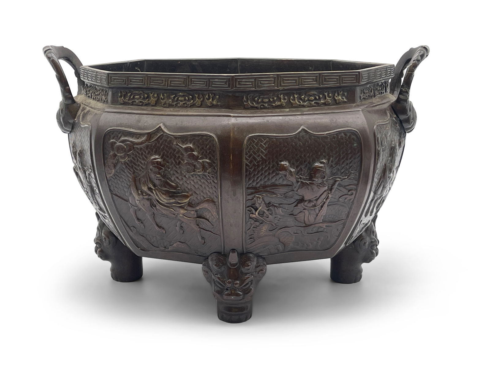 Chinese Bronze Eight Immortal Censer (1 of 6)