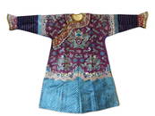 Chinese Qing Silk Dragon Robe