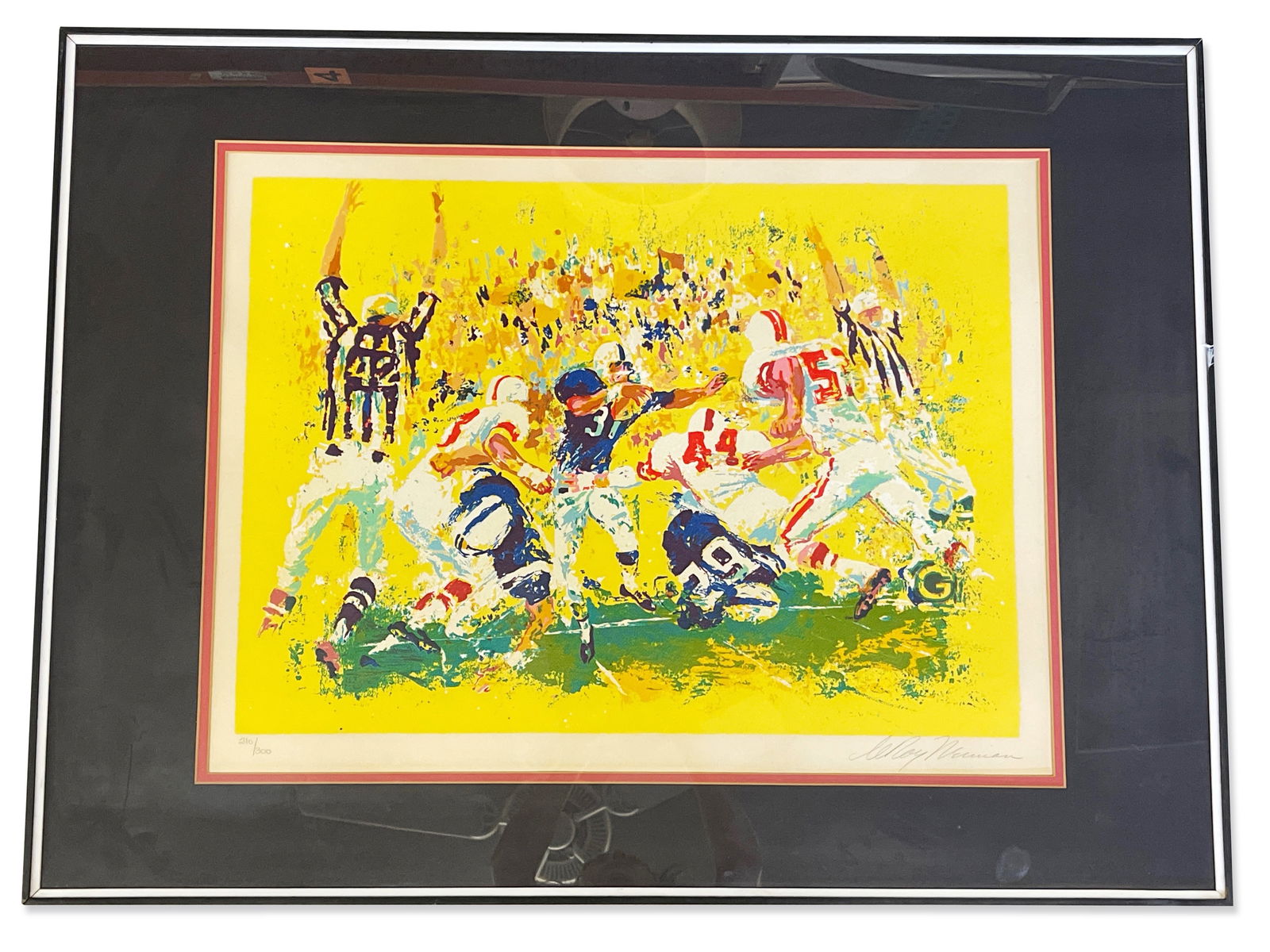 Leroy Nieman. Serigraph: Football (1 of 4)