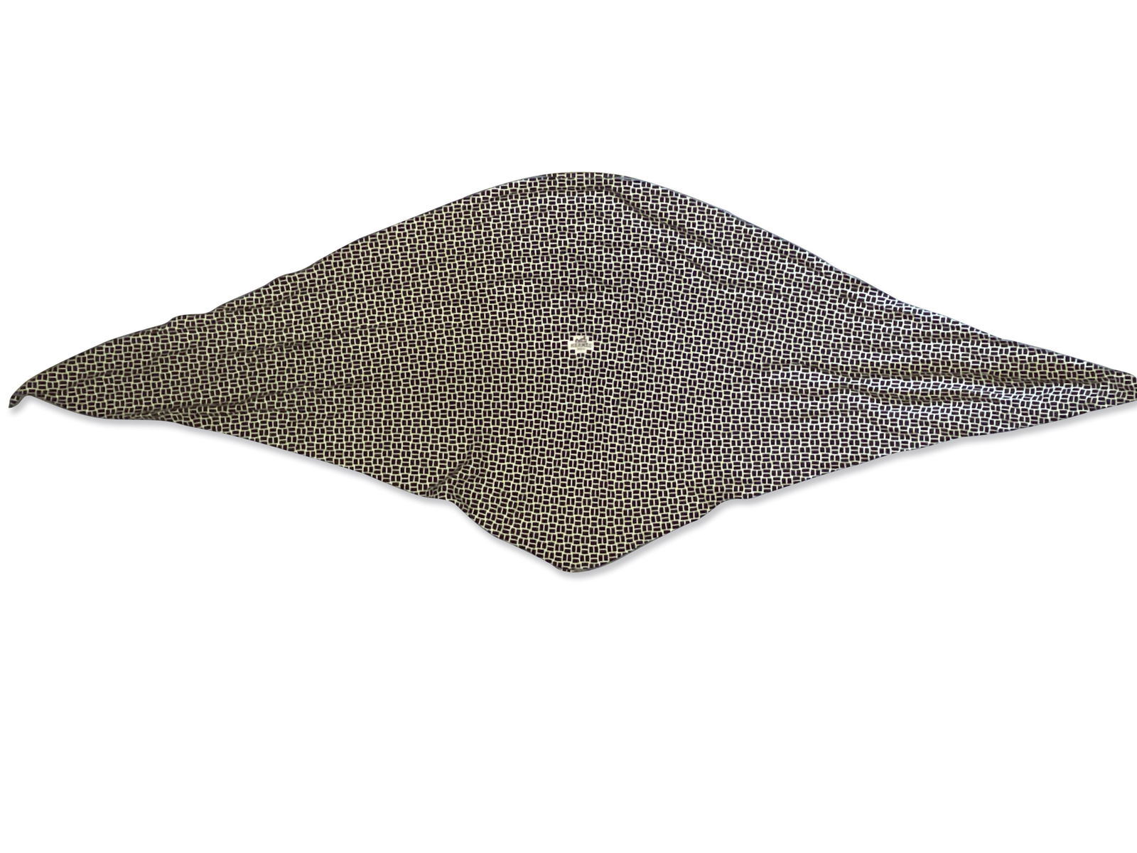 Hermès Paris Gridded Wool Scarf (1 of 3)