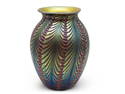 Lundberg Studios Pulled Feather Vase