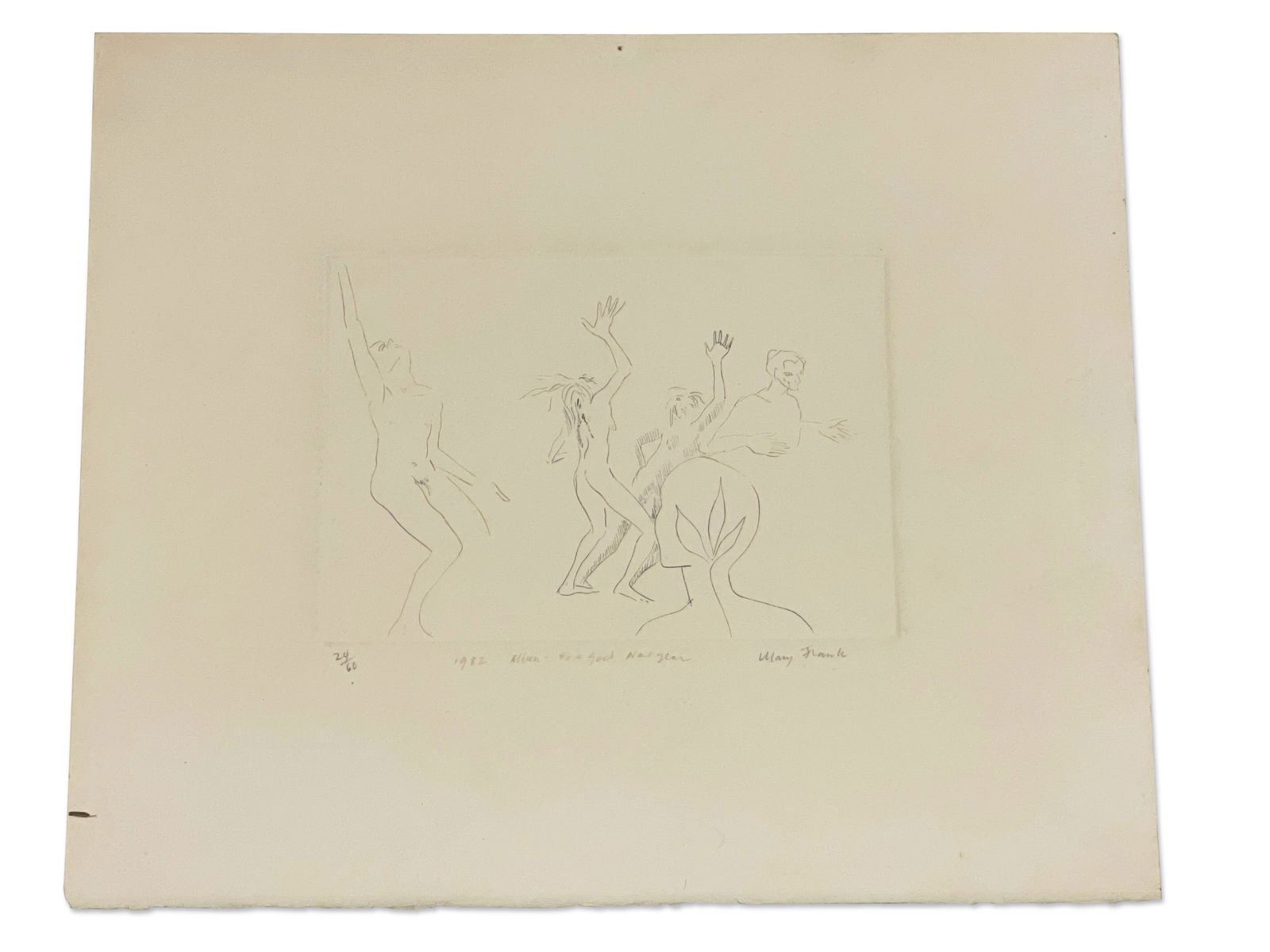 Mary Frank. Etching: Dancing Figures (1 of 4)