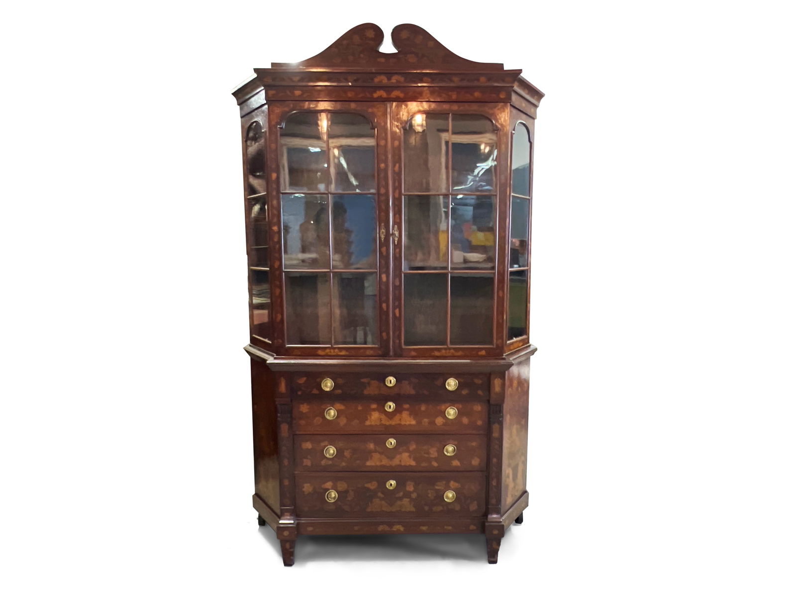 Continental Marquetry China Cabinet (1 of 7)