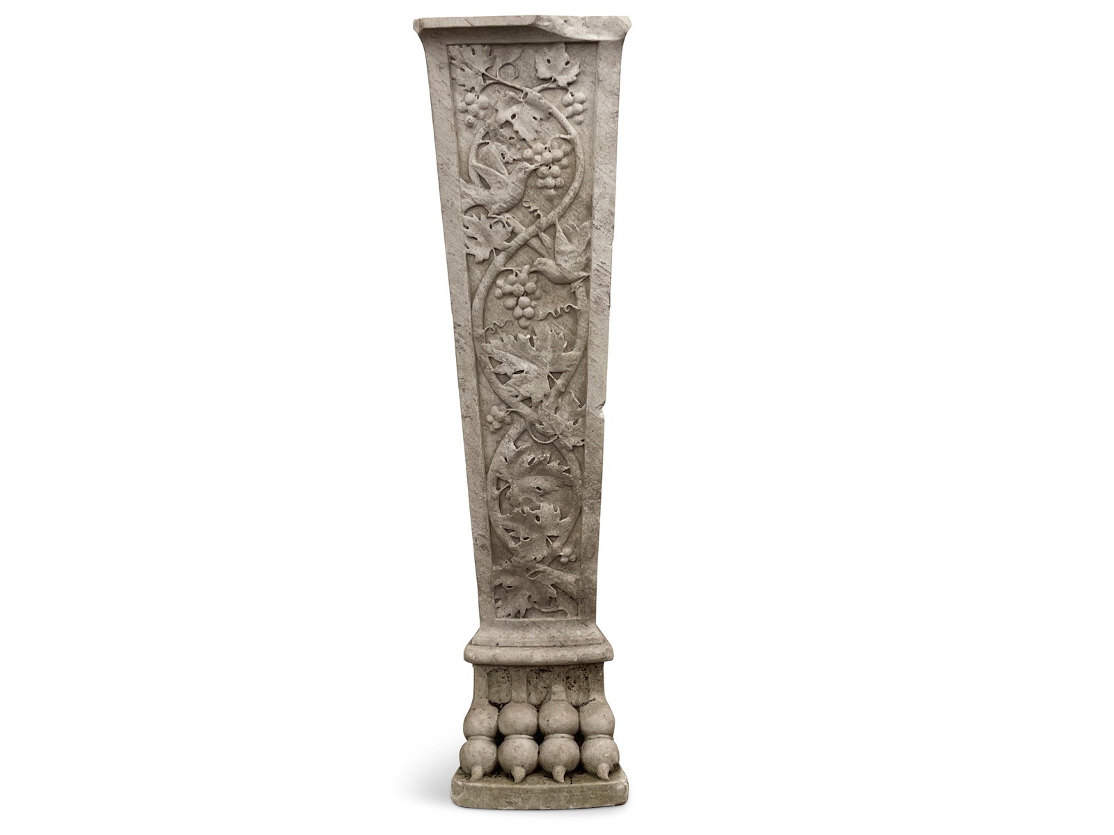 Neoclassical Stone Paw-Foot Column/Pedestal (1 of 5)