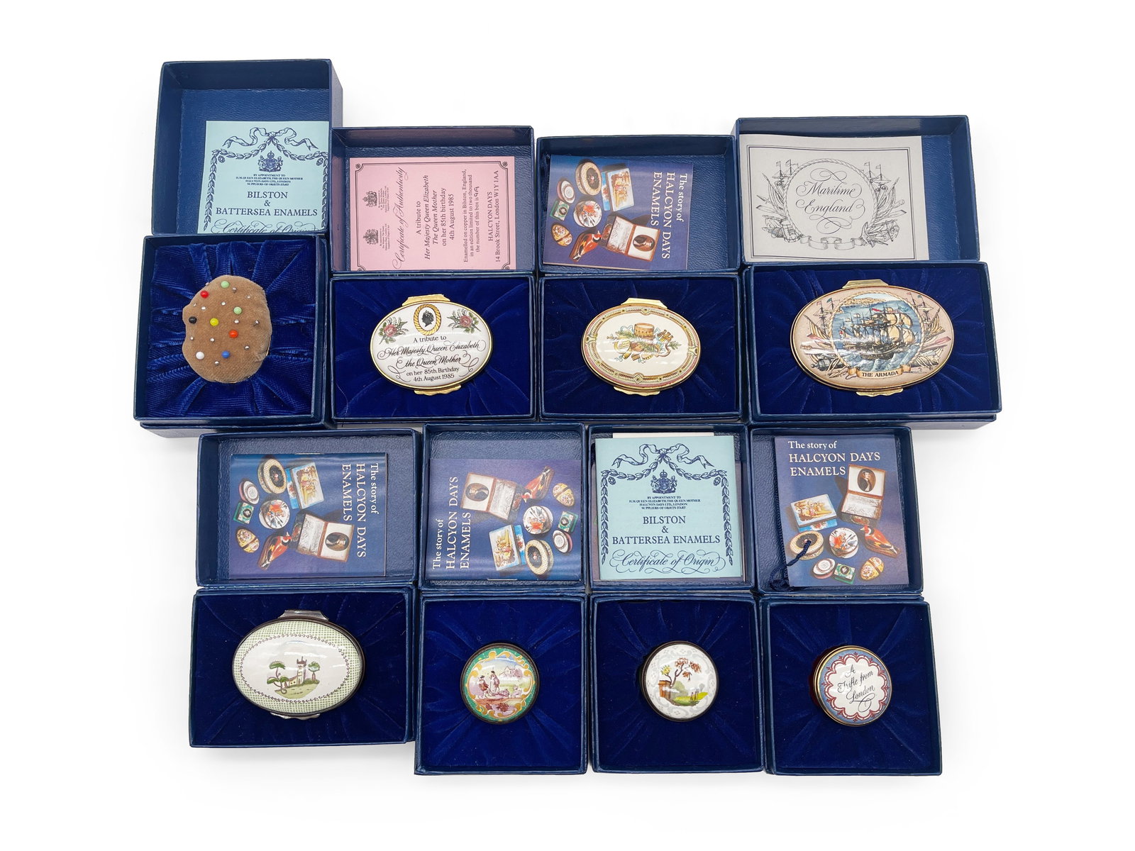 Eight Halcyon Enamels Trinket Boxes (1 of 4)