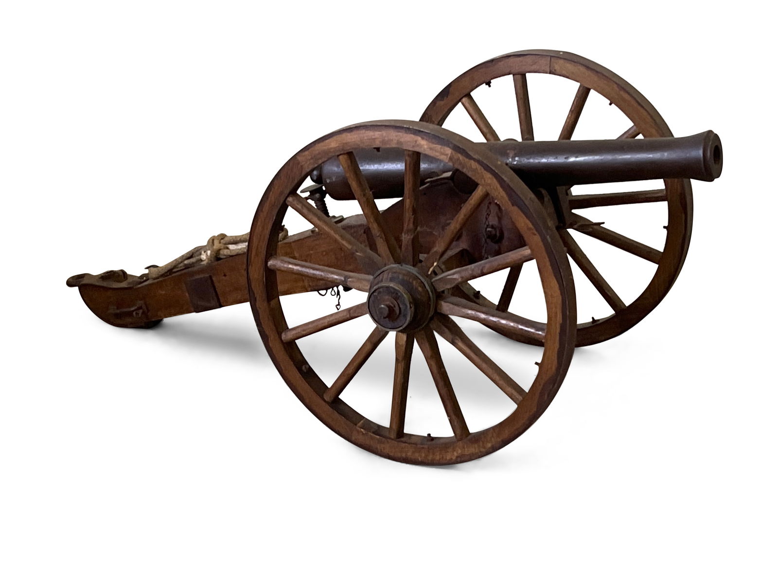 Cast Iron and Wood Field Signal Cannon Model (1 of 4)