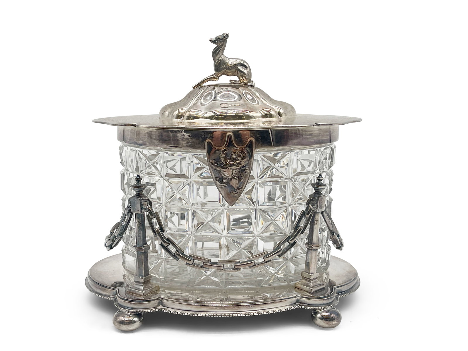 Walker & Hall Whippet Adorned Biscuit Jar (1 of 7)