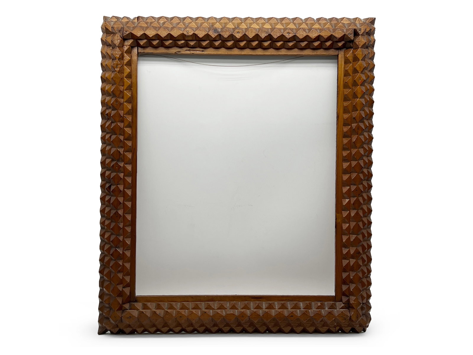 Tramp Art Carved Frame (1 of 3)