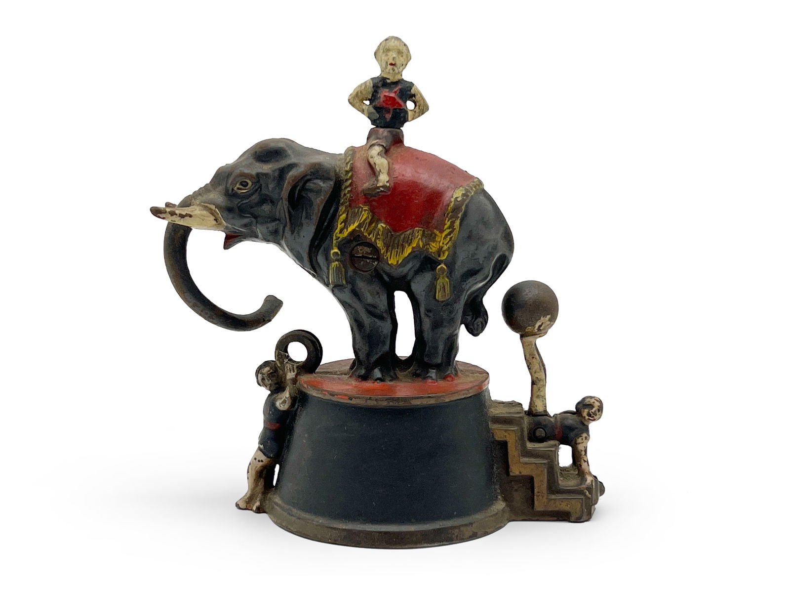 Elephant and Three Clowns Mechanical Bank (1 of 4)