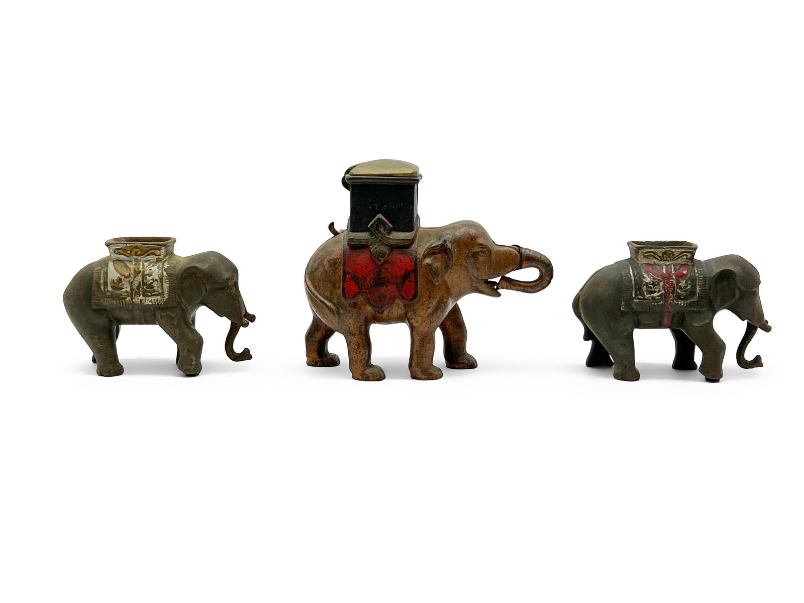 Three Cast Iron Elephant Banks (1 of 5)