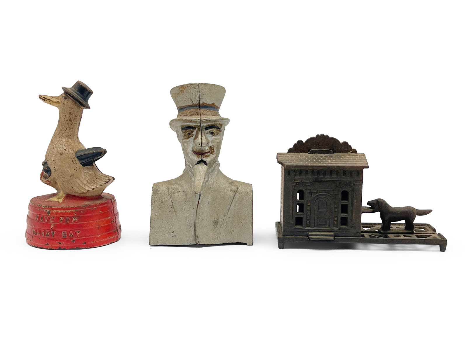 Three Cast Iron Banks (1 of 6)