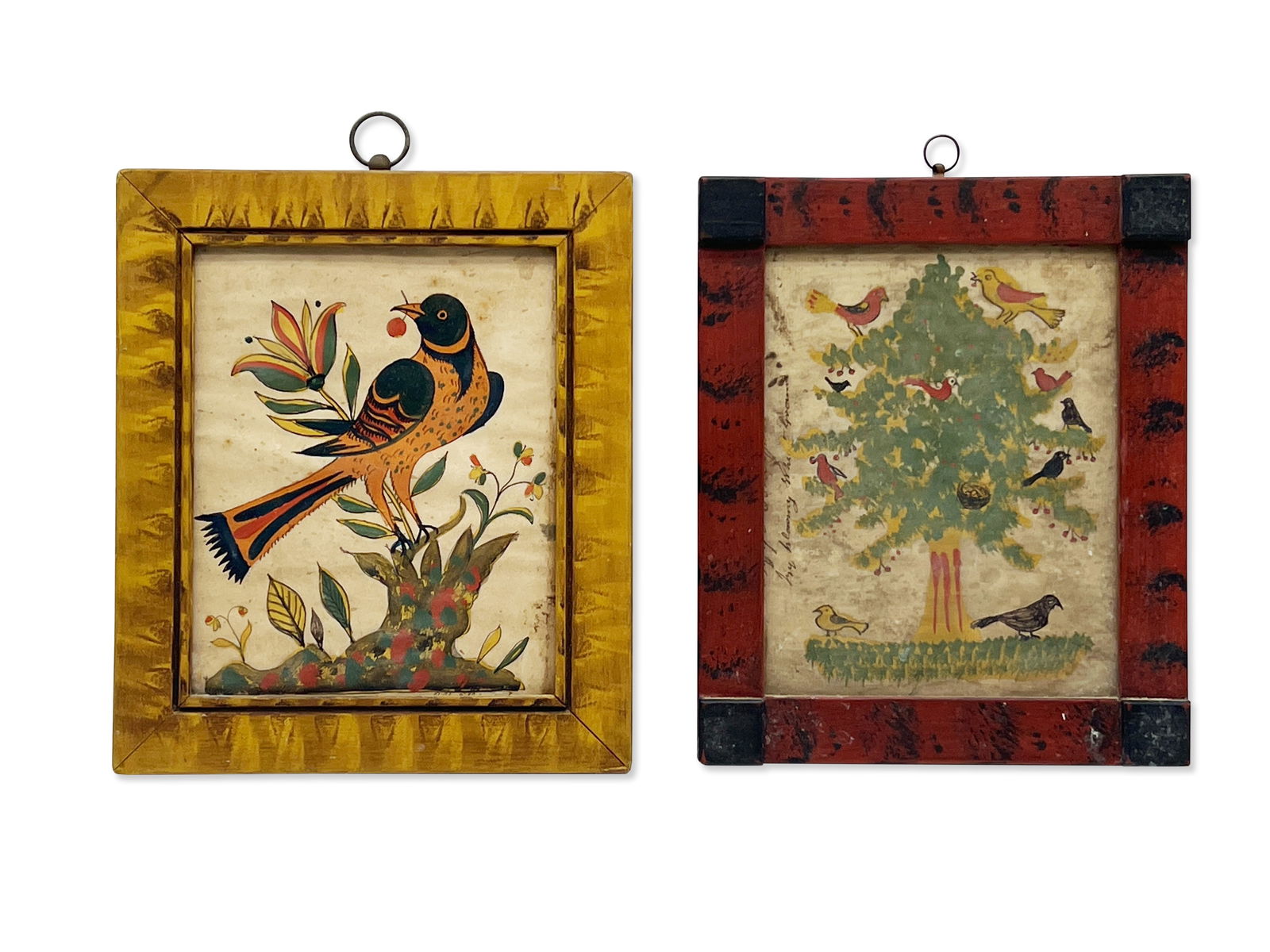 Two Watercolor Frakturs (1 of 5)