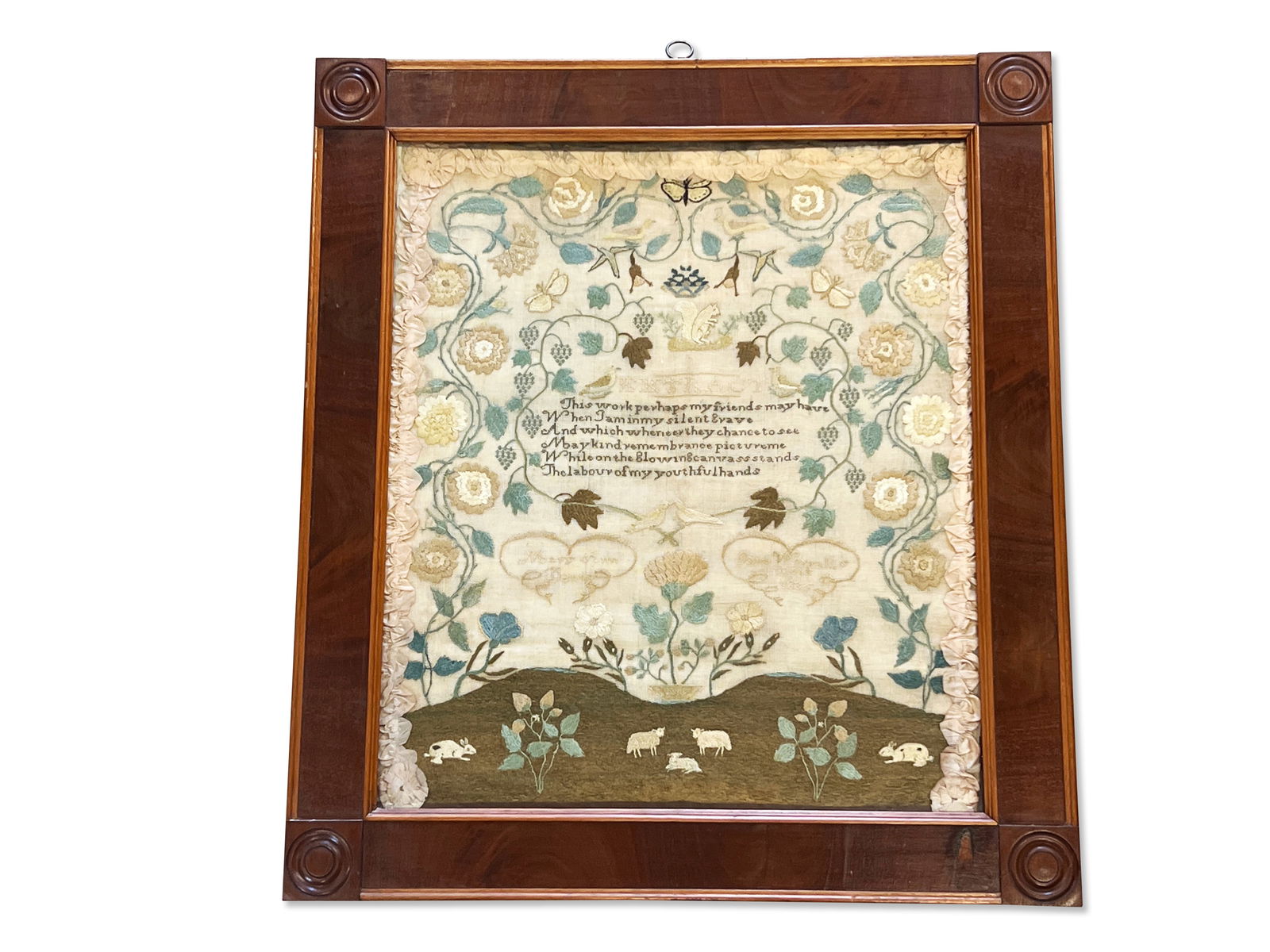 Fine American Pictorial and Poem Sampler (1 of 7)