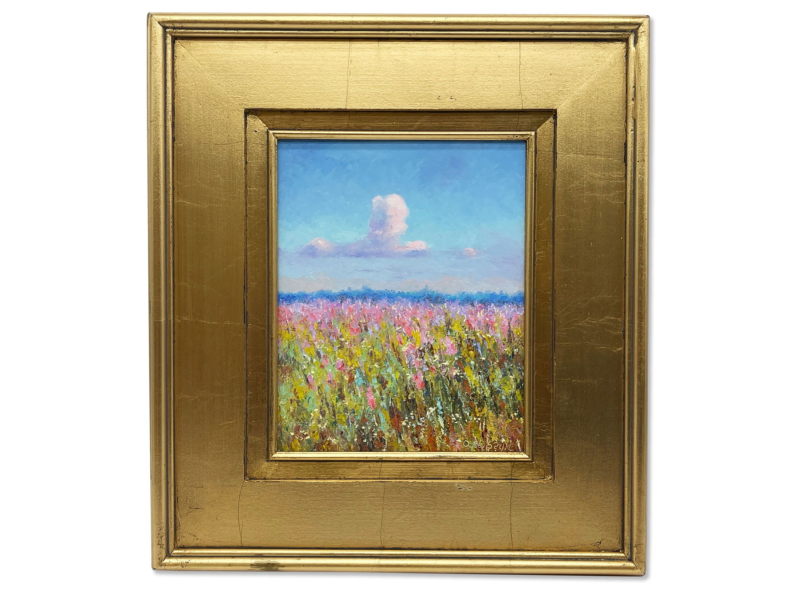 Gilt-Framed Oil/Board: Landscape (1 of 5)
