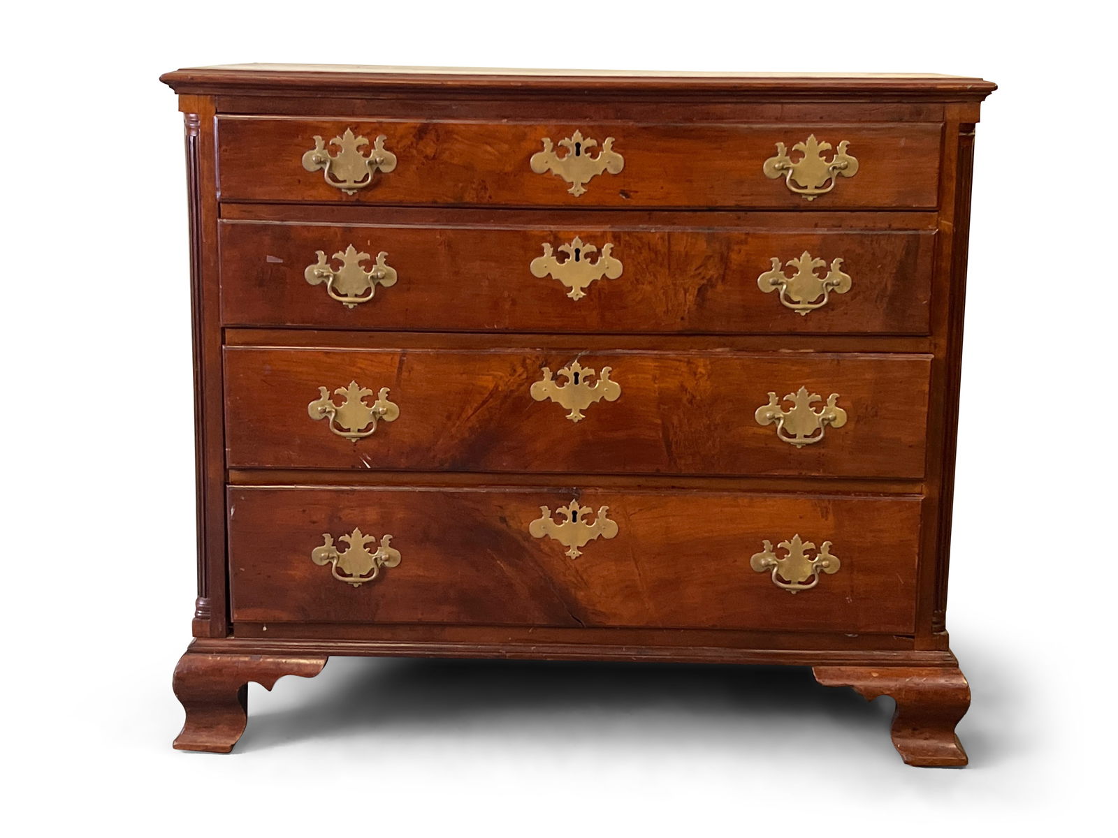 Pennsylvania Chippendale Walnut Low Chest of Drawers (1 of 6)