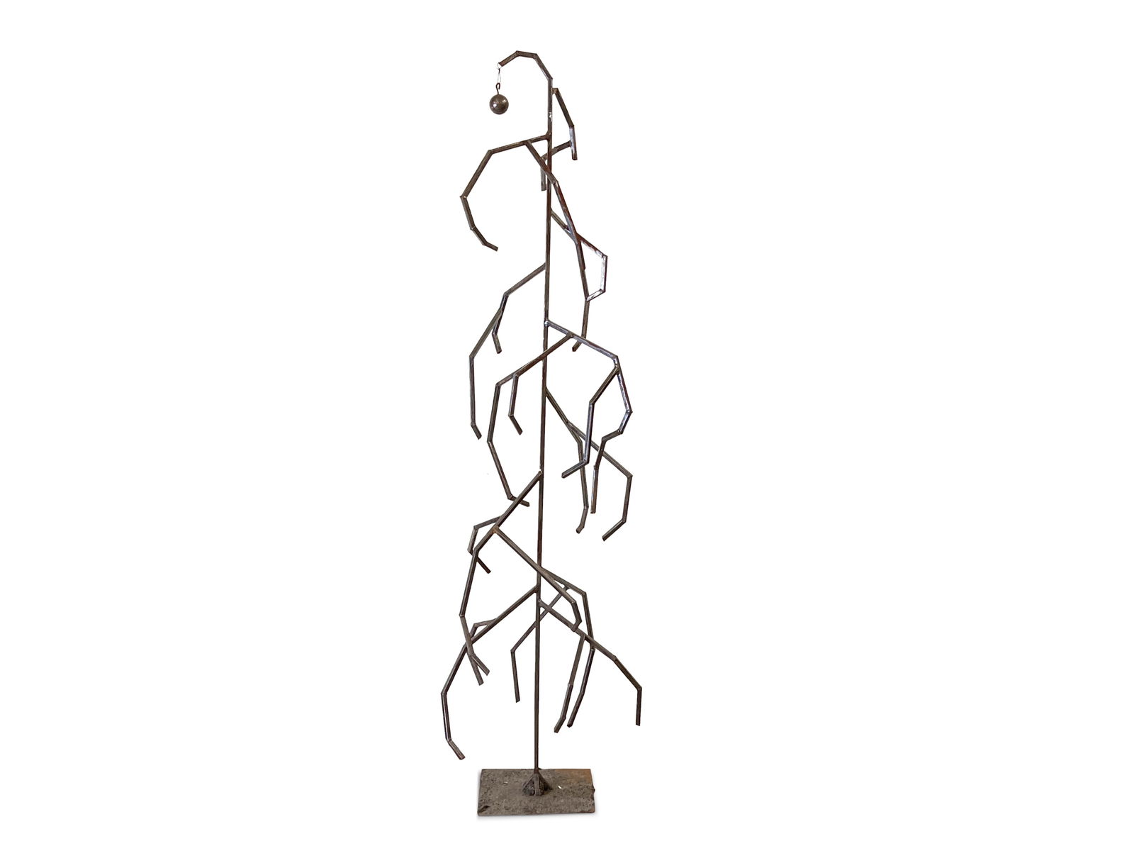 Modernist Welded Metal Sculpture: Christmas Tree (1 of 3)
