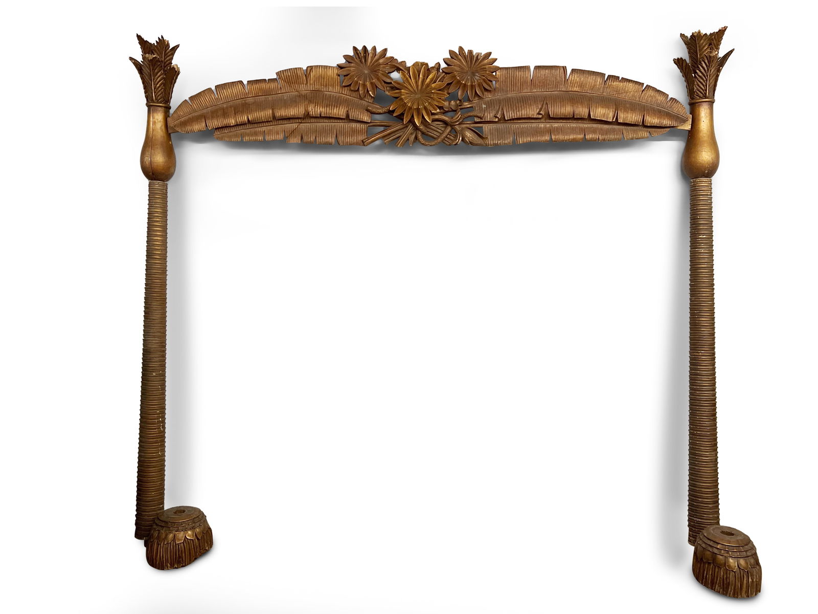 Large Carved Polynesian Giltwood Arbor/Arch (1 of 5)