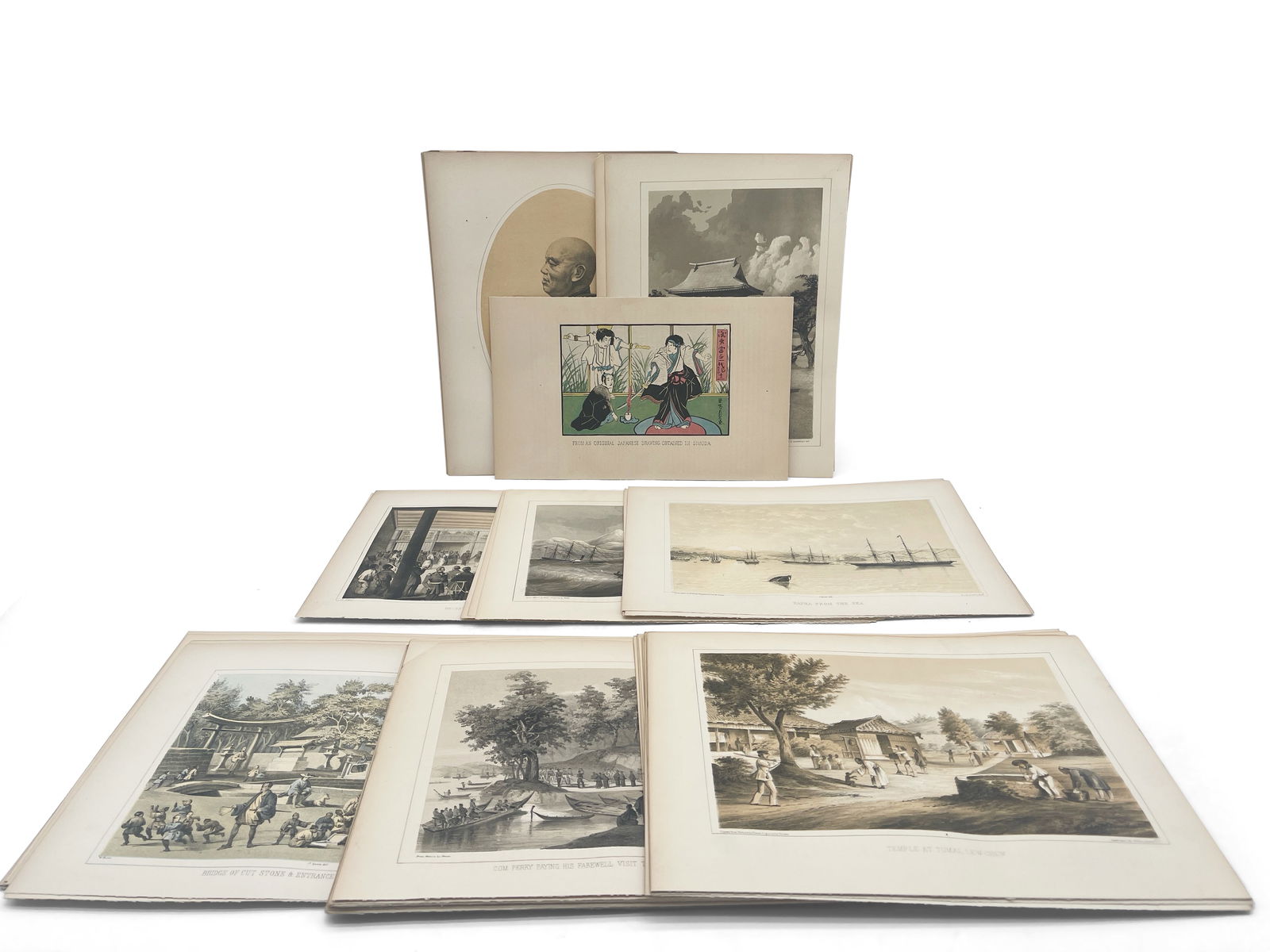 Cdre. Perry's Expedition to Japan Lithograph Grouping (1 of 9)