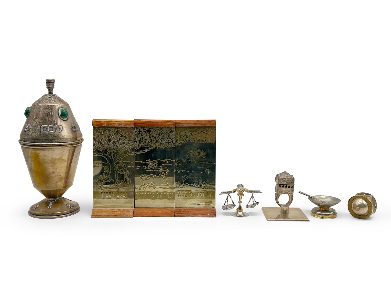 Six Judaica Silver Articles (1 of 14)