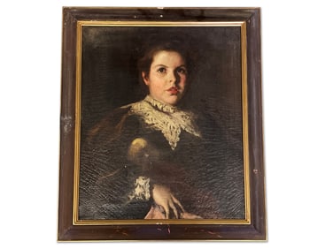 Frank W. Benson. Oil/Canvas: Portrait