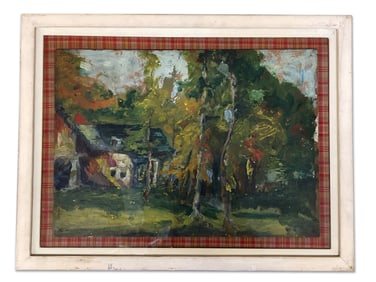 Early 20th C. Oil on Panel: Landscape