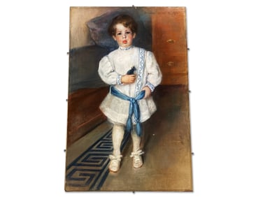 Blanche Gilroy Roberts. Oil Pastel: Young Boy