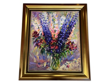 Lawrence. Oil/Canvas: Bluebonnets