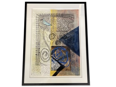 Carolyn Shattuck. Mixed Media/Lithograph: Abstract