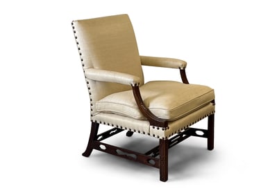 Chippendale Carved Mahogany Lolling Chair