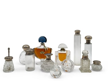 12 Designer and Other Perfume Bottles