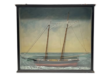 Folk Art Ship Diorama