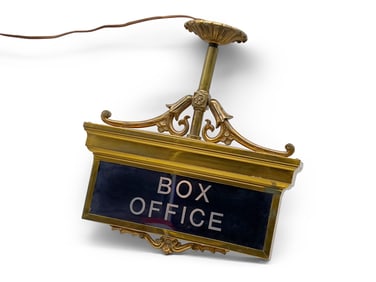 Art Deco Hanging Box Office Sign