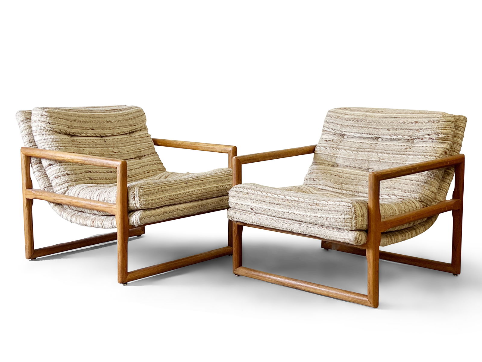 Pair of Milo Baughman Scoop Club Chairs (1 of 6)