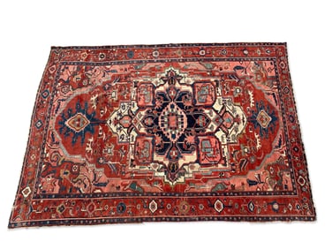 Serapi Heriz Room-Size Carpet, 13ft 9in x 10ft