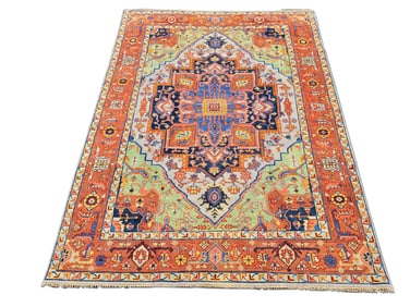 Turkish Room-Size Carpet, 11t 11in x 8ft 8in