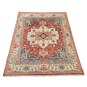 Turkish Room-Size Carpet, 8ft 1in x 10ft