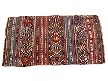 Shirvan Kilim Area Carpet, 9ft 11in x 5ft 5in