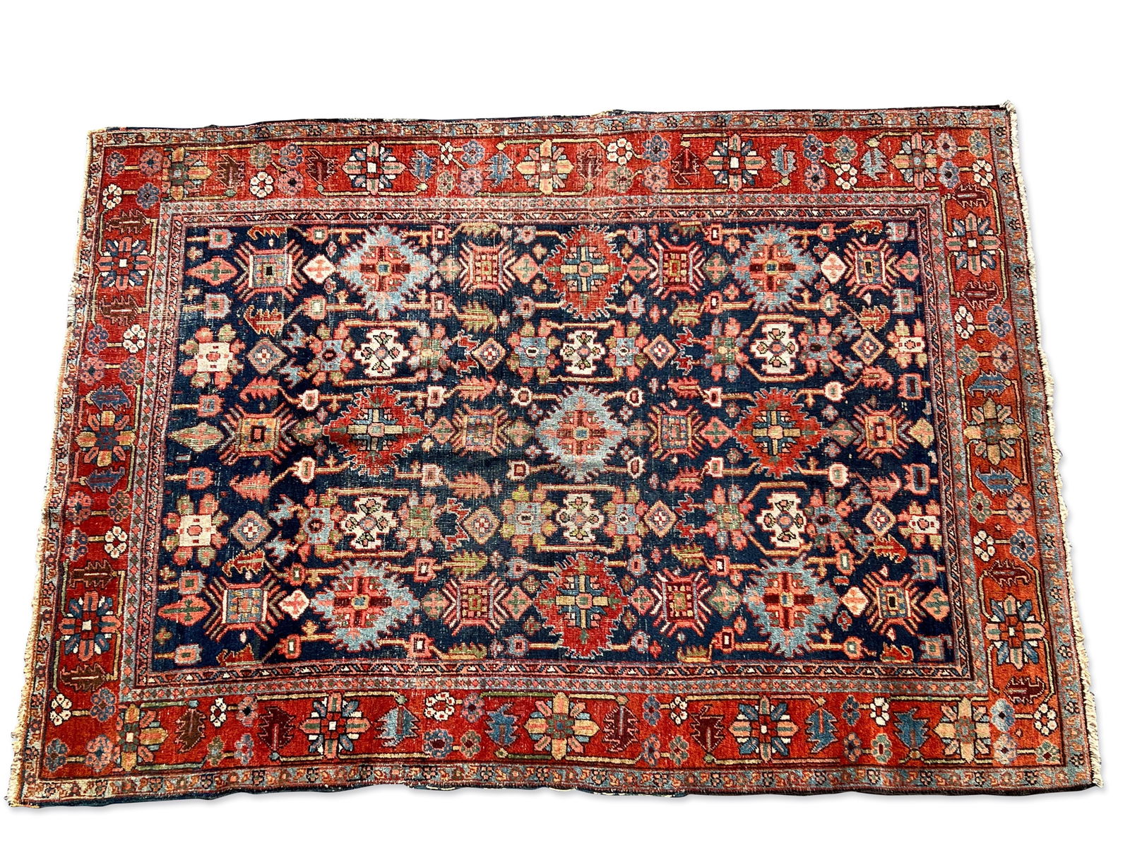Persian Tribal Area Carpet, 8ft 7in x 6ft 2in (1 of 7)