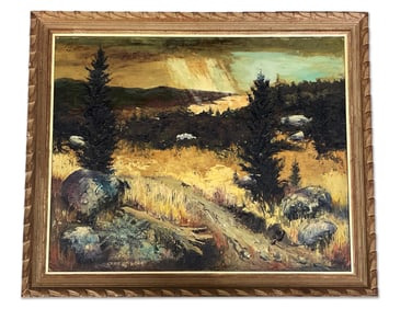 John Cedarstrom. Oil/Board: Landscape