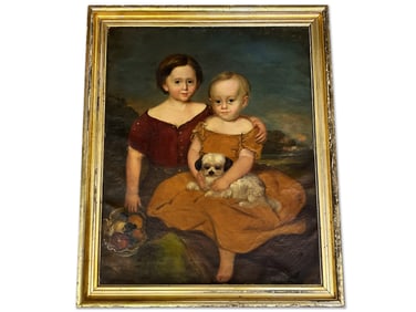 19th C. Oil/Canvas: Portrait