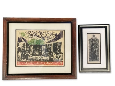 Two Ilya Schor Woodblocks